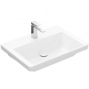 Villeroy & Boch Subway 3.0 Umývadlo, 65x47 cm, bez prepadu, otvor na batériu, CeramicPlus, Stone White 4A7066RW