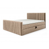 Wilsondo Čalúnená boxspring manželská posteľ Polaris - béžová Rozmer: 160x200
