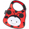 Podbradník pre deti a držiak na fľašku Lienka Baby Bib & Bottle Holder toTs-smarTrike červený od 0 mes
