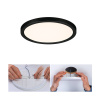 Paulmann Areo LED panel okrúhly čierny 3000K Ø17,5cm - 79961