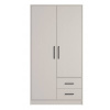 Meblar Skriňa do spálne SMART SR3 dub sonoma/biely lux MDF 100 cm x 190 cm x 56 cm