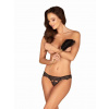 Pikantné nohavičky otvorené Meshlove crotchless panties - Obsessive L/XL černá