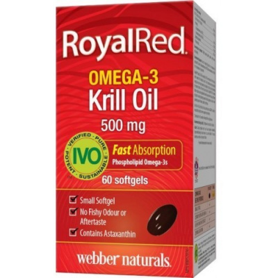 Webber Naturals Omega 3 Royal Krill Oil 500 mg 60 tabliet