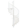 Minka STAIRS Kombinované točité schodisko Switch biela/biela pr. 140 cm