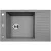 Laveo PIONIER granitový drez 78 x 50 cm, sivý SBR_513T