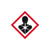 GHS nálepka, látky nebezpečné pre zdravie 4x4 cm (10 ks)
