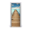 Fototapeta na dvere drevené mólo 75x205