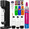 SATURÁTOR NA PERLIVÚ VODU SODASTREAM GAIA | ČIERNY | SADA 3 FLIAŠ