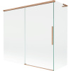 Mexen Rox, L posuvná 2-krídlová vaňová zástena 170 + 80 x 150 cm, 8mm číre sklo, medený matný profil, 8C9L-170-080-65-00