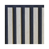 Akustický panel MDF dub prírodný, čierny filc 20 x 400 x 2600 mm