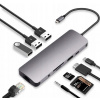 ADAPTÉR HUB USB-C HDMI USB-A SD GIGABIT RJ45 NA MACBOOK M1 M2