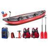 Gumotex Baraka Set 2 - super výbava: V ceně pumpa Aqua Marina s manometrem, pádla Profiplast Kano, vesty Aquarius MQ Pro a vak 135L