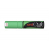 Kriedový popisovač, 8 mm, UNI PWE 8K, fluor zelený