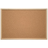 Eurosupplies korková tabuľa drevený rám 90x60 cm