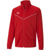 Chlapčenská mikina Puma, TEAMRISE TRAINING POLY JACKET JR červená,biela 164