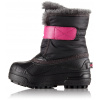 Sorel Children’s Snow Commander Detská outdoorová Obuv Farba: Black Haute Pink, Veľkosť: 26 1638111012