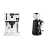 Rancilio Silvia PRO X, white + Rocket Espresso SUPER FAUSTO, black