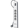 Belkin BSV401VF2M prepäťová ochrana Biela 4 AC zásuvky/AC zásuviek 2 m (BSV401VF2M)