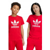 Detské bavlnené tričko adidas Originals TREFOIL TEE červená farba, s potlačou, IY7423 146