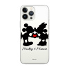 AppleMix DISNEY kryt pre Apple iPhone 12 / 12 Pro - Mickey a Minnie v láske - gumový - priehľadný