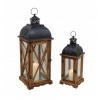 Lampáš, svietník - Drevená lampa lampa luster 58 + 41 cm (Lampáš, svietník - Drevená lampa lampa luster 58 + 41 cm)