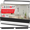 Magnetické lištové osvetlenie SADA lišta 1m + 2x LED lampa 12W ČIERNA
