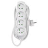 EMOS SK s.r.o. Predlžovací kábel 5 m / 4 zásuvky / biely / PVC / 1 mm2 - P0415