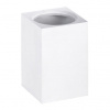 Bemeta Gamma Náhradné diely Nástenný kontajner na WC kefu, štvorcový.biely 131567450