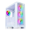 EVOLVEO Ptero Q2G, skříň ATX, 4x ARGB ventilátor, čelní+boční panel sklo, bílá 547204