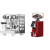 Rocket Espresso Appartamento, white + Eureka Mignon Specialita Smart, CR ferrari red