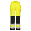 PORTWEST HI-VIS HOLSTER PW242 / Strečové nohavice, 100% nekovové - HV žltá/čierna UK 46/EU 62