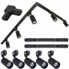 Kolajnicové led svietidla - 2x set set 1m Stock 5x GU10 LED (2x set set 1m Stock 5x GU10 LED)