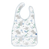KikkaBoo Podbradník plastový s vreckom Savanna Pattern Blue zelená