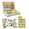 Magnetická vzdelávacia knižka puzzle Montessori zvieratá 81el (W053)