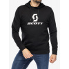 Mikina s kapucňou SCOTT SCO Hoody Icon LS - black