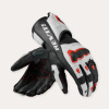 REVIT Rukavice Quantum 3 standard White-Neon Red L
