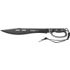 Mačeta Strend Pro Tactical, s puzdrom, s pílkou, s ochranou ruky, čierna, 61 cm