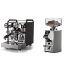 Rocket Espresso Mozzafiato FAST V, black + Eureka Mignon Specialita Smart, CR chrome