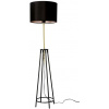 Candellux Tegola stojaca lampa 1x60 W čierna-zlatá 51-00071