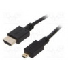 Cable HDMI 2.0 HDMI plug,micro HDMI plug PVC 1.8m black