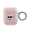 AppleMix KARL LAGERFELD puzdro pre Apple AirPods - umelá koža - Choupette cat - ružové