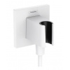 Hansgrohe Fixfit E prípojka hadice so sprchovým držiakom biela matná HG 26889700