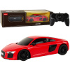 mamido Elektrické autíčko R/C Audi R8 1:24 Rastar v červenej farbe