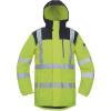 CERVA KNOXFIELD HVPS WINT / Zateplená zimná HI-VIS bunda s odopínacou kapucňou - žltá L