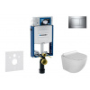Geberit Kombifix - Set predstenovej inštalácie, klozetu Gaia a dosky softclose, tlačidlo Sigma30, chróm/chróm mat SANI15CA1111