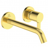 Ideal Standard Joy Umývadlová batéria pod omietku, výtok 18 cm, 2-otvorová inštalácia, Brushed Gold A7378A2