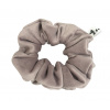 Gumička Scrunchie zamatová luxusná Maxi sivá