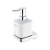 Nimco MAYA Dávkovač mydla keramický s držiakom, 250 ml, biela/chróm MA 29031K-T-26 MA 29031K-T-26