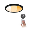 Paulmann Areo Panel dimtowarm round black Ø17,5cm - 93099