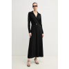 Šaty Dkny čierna farba, midi, áčkový strih, DD5J1H52 6